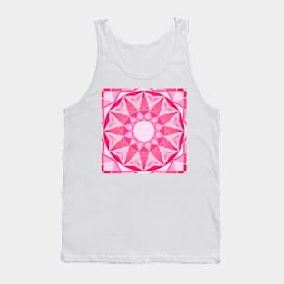 Geometric mandala pink doodle Tank Top